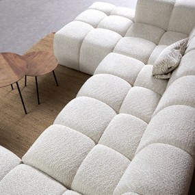 Design Bank Creme U-vorm Rechts