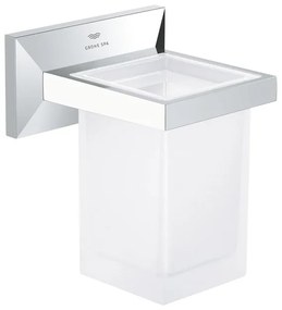 Grohe Allure brilliant houder met glas chroom 40893000