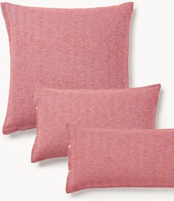 Flanellen kussenhoes Wanda met visgraatpatroon
