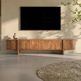 Eleonora Julian Retro Tv-meubel Acacia Hout 240 Cm - 240x43x50cm.