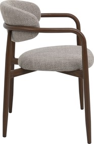 Eetkamerstoel Walnoot Met Armleuningen