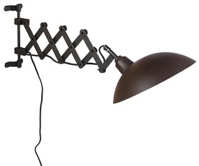 Industriële wandlamp brons met zwart - Tyne Industriele / Industrie / Industrial, Landelijk E27 Binnenverlichting Lamp