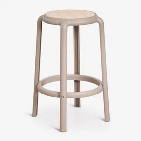 Omara Hoge Kruk Van Polypropyleen Moka Bruin & ↑75 Cm - Sklum