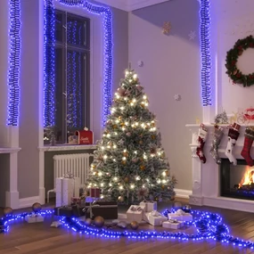 vidaXL Lichtslinger cluster met 3000 LED's blauw 60 m PVC
