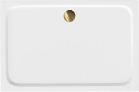 Douchebak Rea Belmond White 80x100 Brush Gold