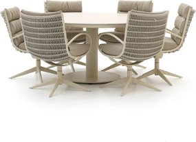 Diningset Apple Bee | 6 personen | Tuinset sintered stone | 7-delig | Kees Smit Tuinmeubelen