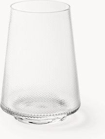 Mondgeblazen highballglazen Oli met reliëfpatroon, 4-delig