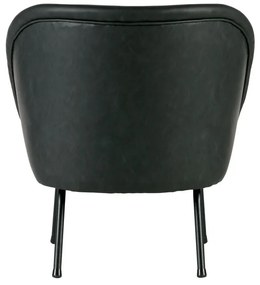 BePureHome Vogue Fauteuil Zwart Leer