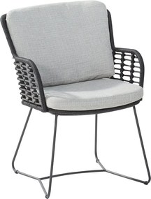 4 Seasons Outdoor Fabrice lounge dining stoel - donker grijs