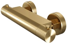 Brauer Stripe thermostatische douchekraan messing geborsteld PVD