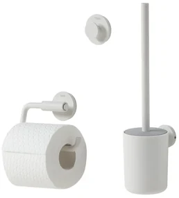 Tiger Urban Toiletaccessoireset Toiletborstel met houder Toiletrolhouder zonder klep Handdoekhaak Wit 1316900105