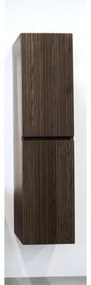 Saniclass Holz Hoge Kast - 160cm - 2 deuren - greeploos - donker eiken SW773965