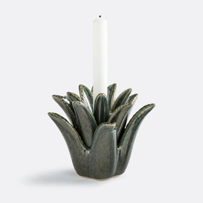 Keramische palmkandelaar, hoogte 14,3 cm, TROPIA
