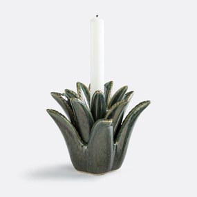 Keramische palmkandelaar, hoogte 14,3 cm, TROPIA