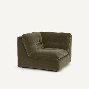 Modulaire 90° hoek in fluweel, GIULIANO