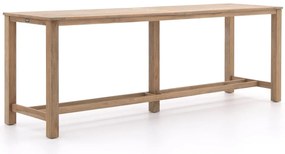 + 15% kassakorting | Bartafel ROUGH | Rechthoekig | Tuintafel Teakhout | 300x80cm | 8 personen | Kees Smit Tuinmeubelen