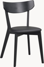 Eikenhouten stoelen Ami met gestoffeerde zitvlak, 2-delig