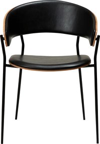 Dan-Form Crib Eetkamerstoel Gebogen Walnoot