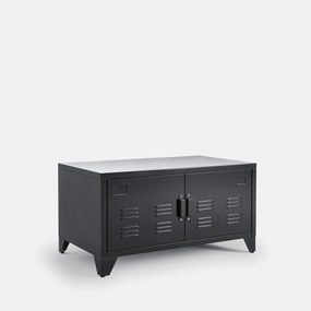 Laag meubel in metaal, 2 deuren, Hiba