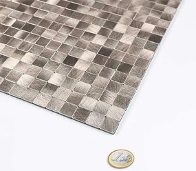 Zelfklevend Mozaïek Quadra Licht Goud - 30.5 cm x 30.5 cm x 0.40 cm | 0.5 kg | Paneli zelfklevende steenstrips