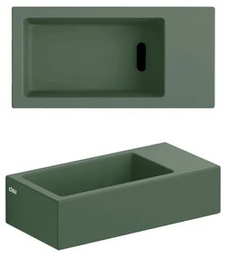 Clou Flush 3 fontein 36x18cm z.kraang rechts mat pijnboom groen ker. CL/03.42031
