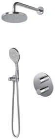Hotbath Buddy IBS12A inbouw regendouche 20cm met 3 standen handdouche, glijstang en plafondbuis 30cm chroom