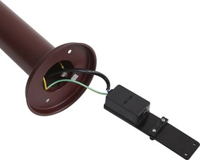 Moderne buitenlamp donker rood 80cm IP44 - Gleam