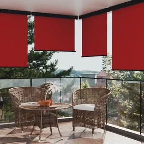 vidaXL Balkonscherm 140x250 cm rood