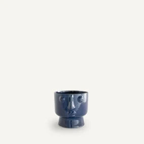Geglazuurde keramische bloempot, H24cm, Lesego