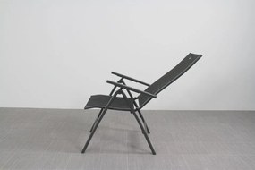 Hartman Roma/Kings verstelbare tuinset antraciet - 180x100 cm.