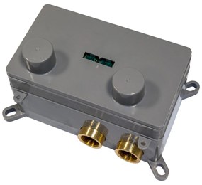 Brauer Copper Carving thermostatische inbouw regendouche met 3 standen handdouche, gebogen muurarm en hoofddouche 30cm set 58 koper geborsteld PVD