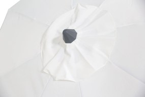 Camello Valerio Stokparasol M (excl. Voet) Aluminium Wit