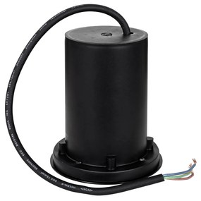 Set van 6 moderne buiten grondspots zwart 35 mm verstelbaar IP65 - Delux