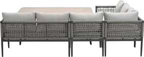 Garden Impressions Burela lounge dining set 5-delig links - taupe