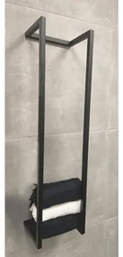 Wiesbaden Loft handdoekrek 95 x 25 x 20 cm mat zwart 28.7003