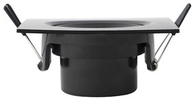 Set van 3 inbouwspots zwart incl. LED 3-staps dimbaar - Miu