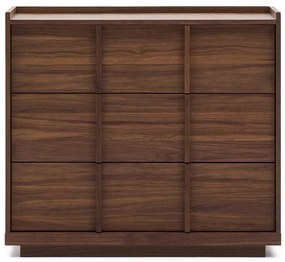 Kave Home Onix Walnoot Ladenkast Japandi - 100x50x78cm.