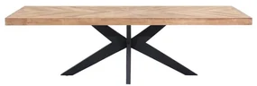 DTP Home Masterpiece Einstein Teak Eettafel Hongaarse Punt 260 Cm - 260 X 100cm.