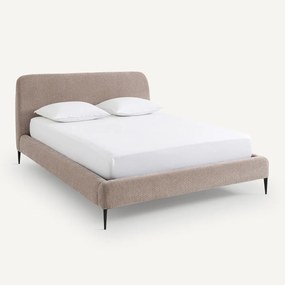 Fluwelen bed met bedbodem, Oscar design E. Gallina