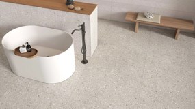 Valence Orizz vloertegel antraciet mat 60x120cm terrazzo