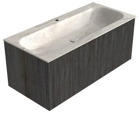 Mondiaz Kurve-dlux 100cm badmeubel shadow met 1 lade en wastafel big medium midden 1 kraangat ostra