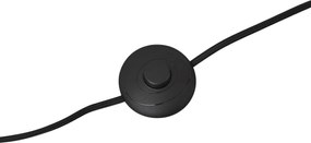 Moderne vloerlamp zwart met smoke glas 3-lichts - Gianni