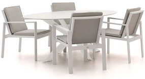 Diningset Bellagio | 4 personen | Tuinset sintered stone | 5-delig | Kees Smit Tuinmeubelen