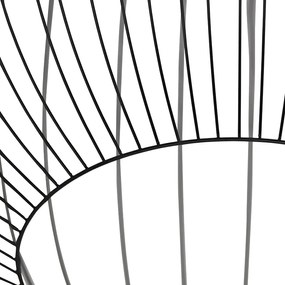 Design hanglamp rond zwart 70 cm - Dos