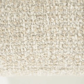 Draaibare Fauteuil Beige Met Walnoot Hout