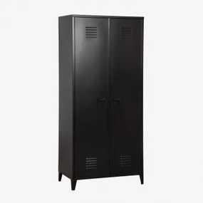 2-deurs Stalen Kluislocker Pohpli Zwarte Koolstof - Sklum