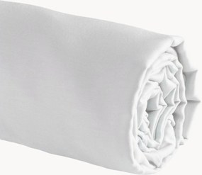 Katoenensatijnen hoeslaken Uni voor boxspring