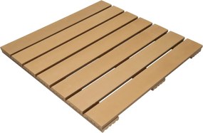 Terrastegel composiet 50 x 50 cm teak FSC (24 mm) massief