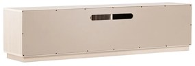 TV Meubel Met Schuifdeur Whitewash - 180x40x45cm.