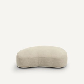 Voetenbank van linnen fluweel, Rosebury, ontwerp Emmanuel Gallina